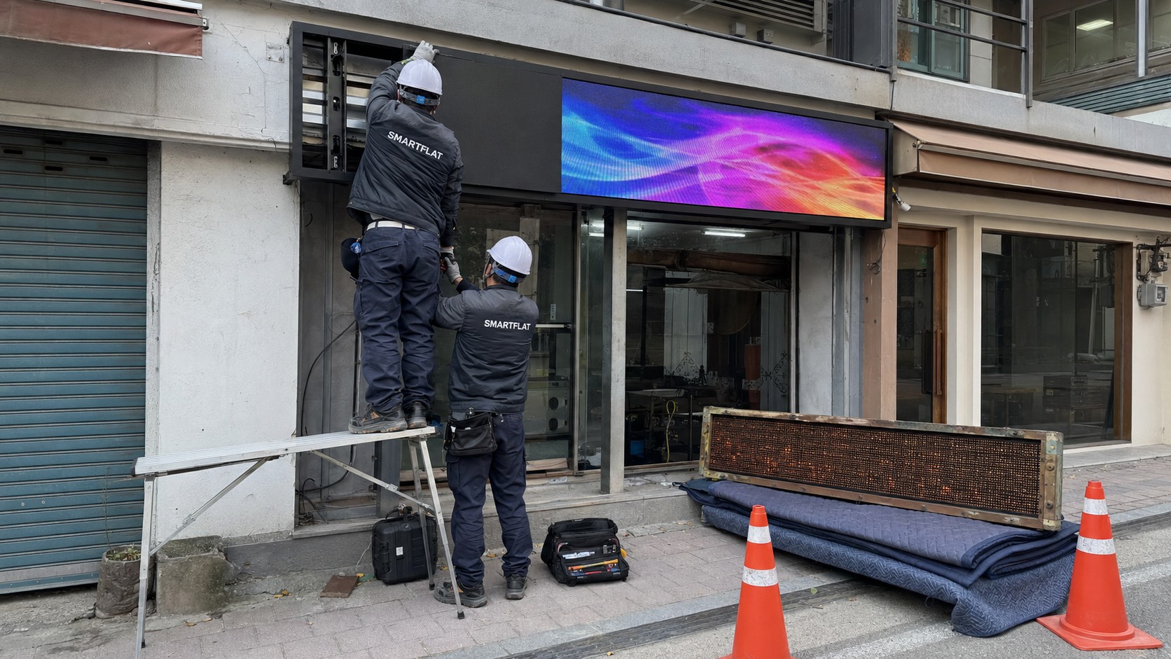 LED 동영상 전광판 설치사진