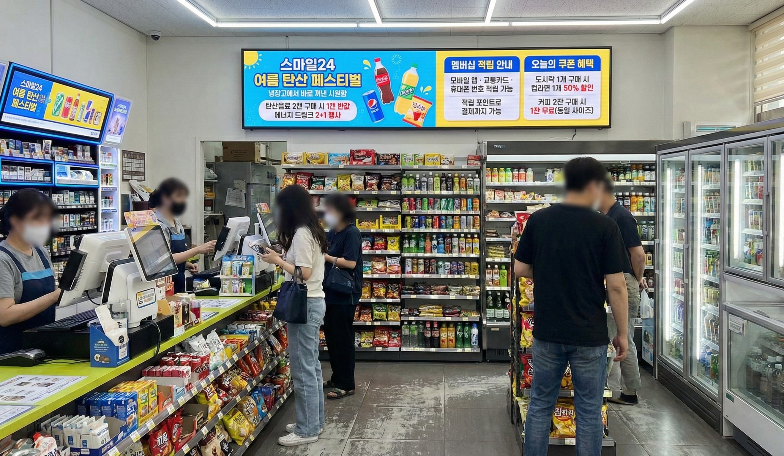 편의점 LED 전광판 사이니지 설치사례 활용법