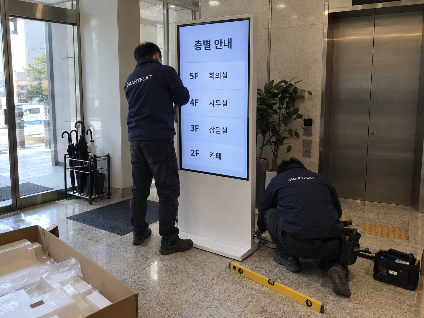 삼성 50인치 키오스크형 디지털 사이니지