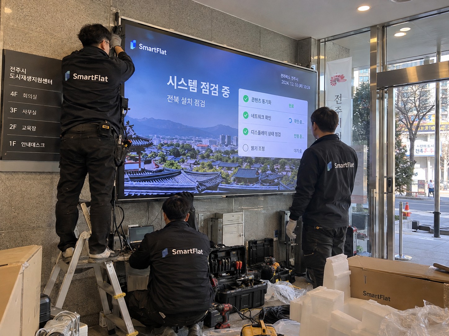 전주 전광판 설치 스마트플랫
